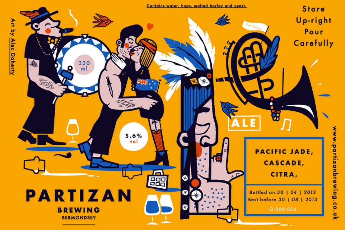 Partizan Brewing Pale Ale Illustration by Alec Doherty